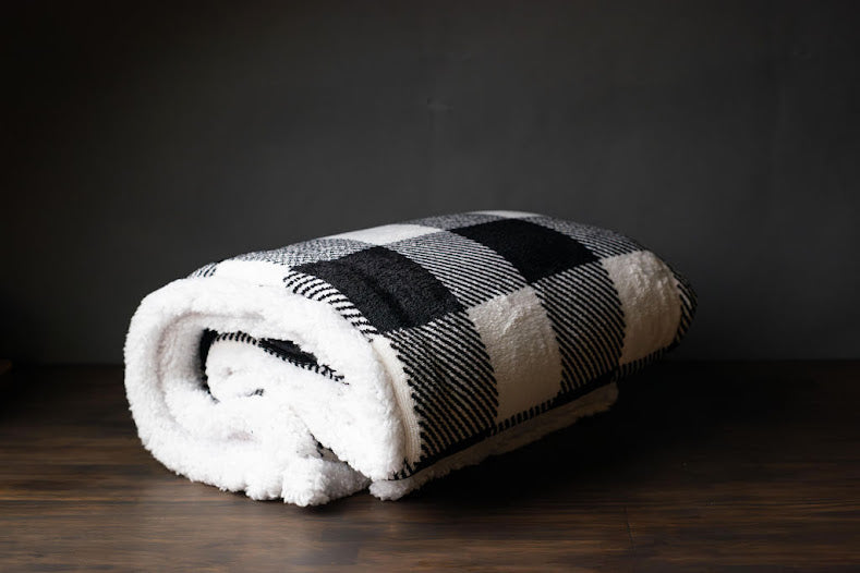Blanket - Sadie and Co Checkered Blanket (Red or Black)