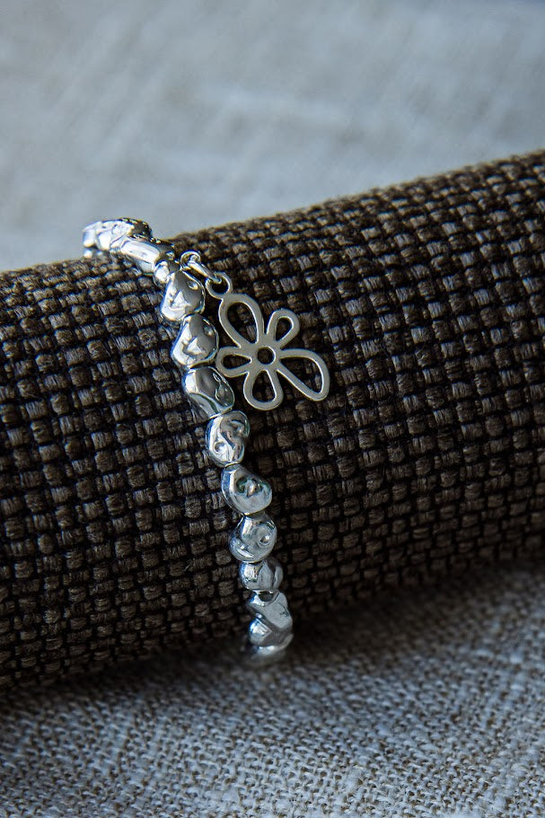 Bracelet - Suzie Blue - Flower Charm