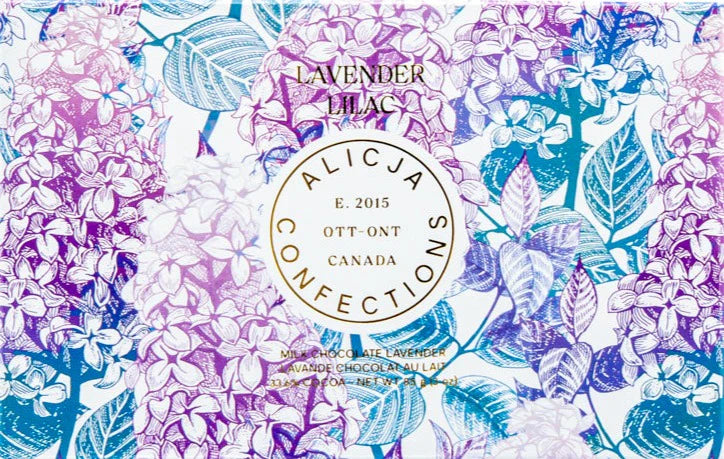 Chocolate Bars - Alicja Postcard - Lavender Lilac