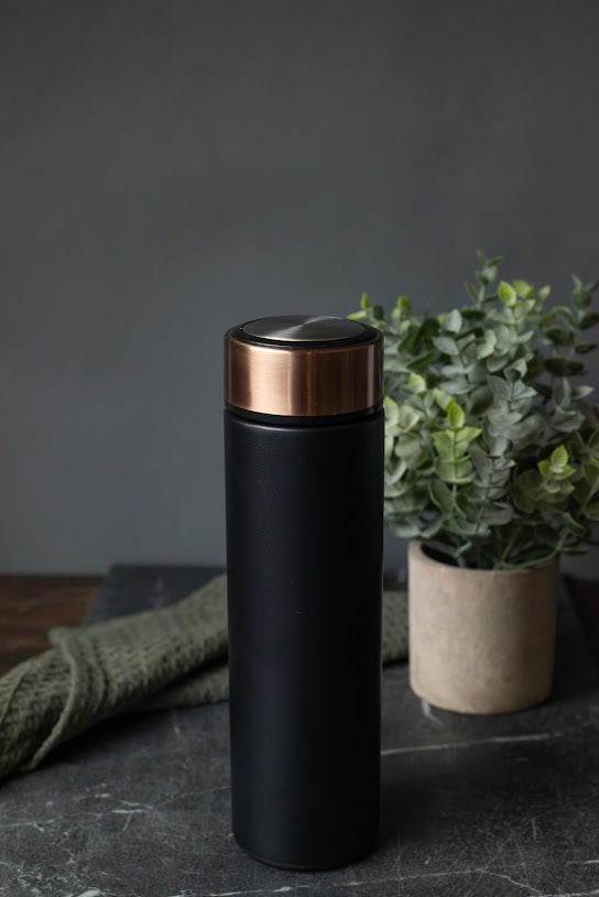 Glass Tea Infuser travel Mug -Black