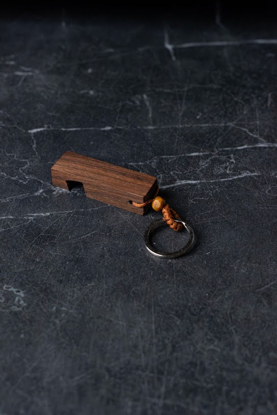 Keychain - Walnut Wood w/phone holder
