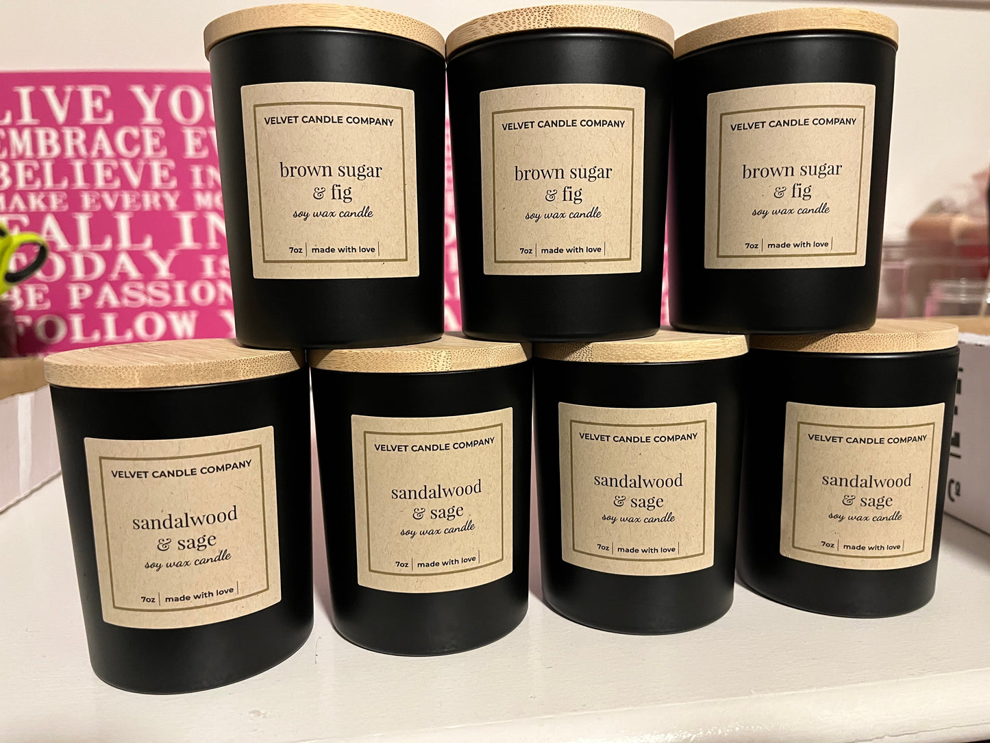 Velvet Candles- ass't fragrance
