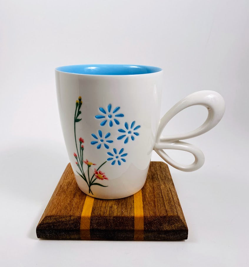 Mug- Blue Flowered